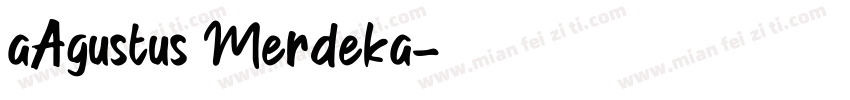 aAgustus Merdeka字体转换